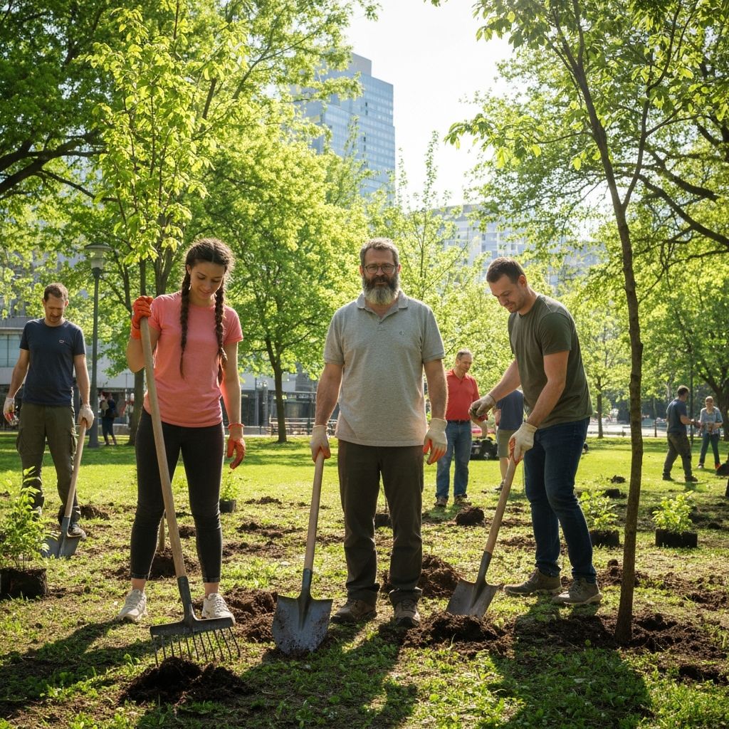 Tree planting volunteers